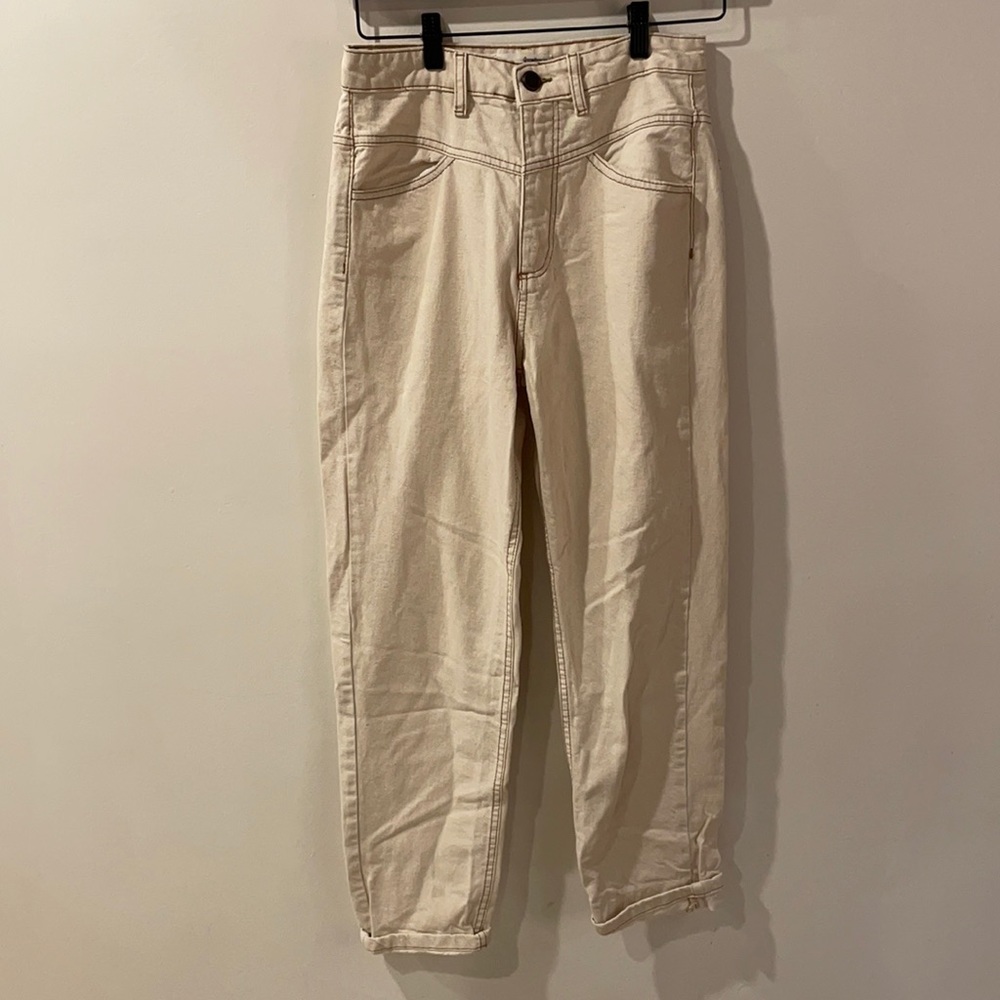 Beige jeans